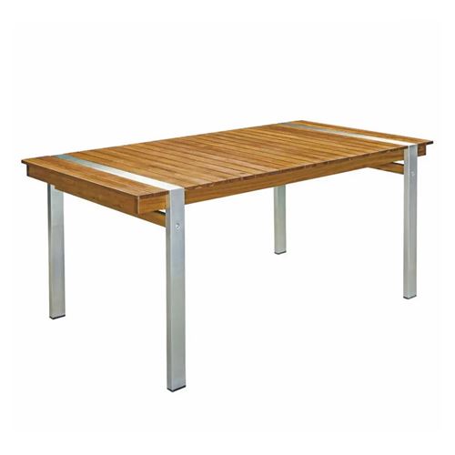 Table de repas rectangulaire 220 cm Bois/Acier - RAIVAVAE