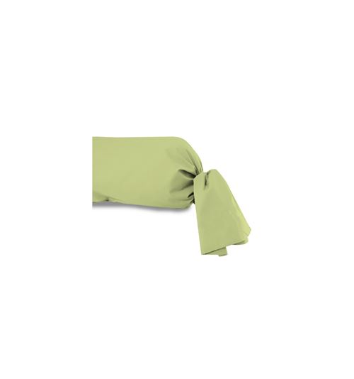 Taie de traversin 45x205 cm en coton 57 Fils SOLEIL D'OCRE vert