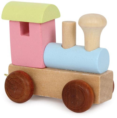 Small Foot bois de locomotive coloré 6 x 3,5 x 5,5 cm