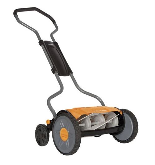 Fiskars - Tondeuse à gazon manuelle hauteur coupe 4 et 10 cm - StaySharp Plus