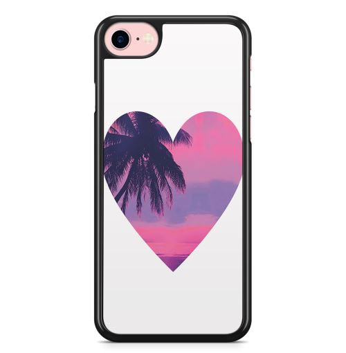 Coque Fifrelin pour iPhone 5C Coeur Tropical Paysage Love