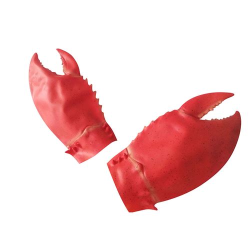 Gants Crabe Grandes pinces Latex pour la fête d'Halloween