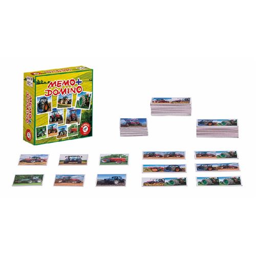 Jeux - Mémo Domino Tracteur PIATNIK Multicolore
