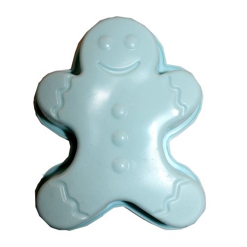 Moule a tarte bonhomme en silicone gâteau patisserie bleu