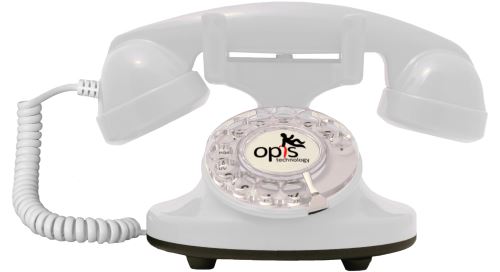 téléphone vintage Opis FunkyFon blanc