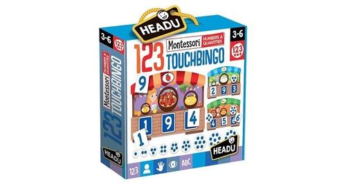 headu – 123 Montessori Touch Bingo, Multicolore (it21109)