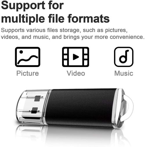 Clé USB 8 Go - Sans marque - USB 2.0 - Format FAT32 pour multimédia - Rouge