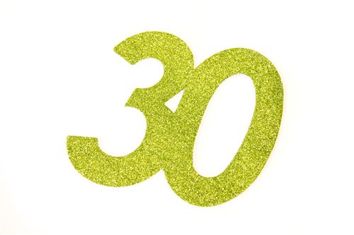 Lot de 20 Chiffres autocollants paillette \