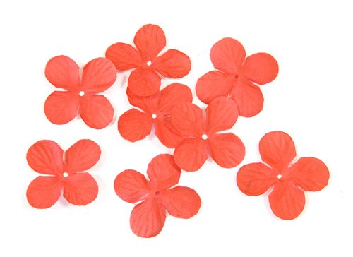 Lot de 240 pétales de fleurs en tissu Rouge - 3 cm