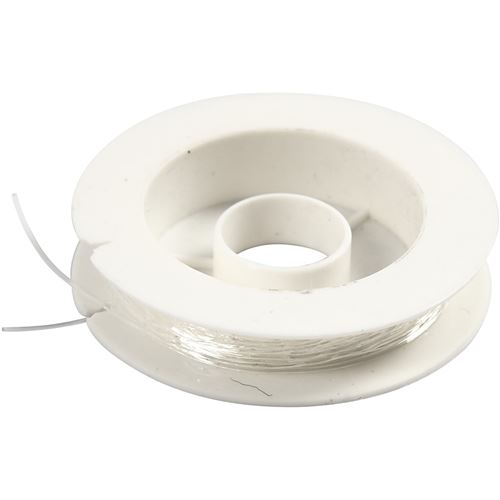 Creotime fil de nylon élastique 10 m x 0,5 mm
