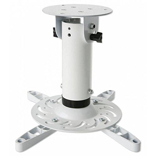 Techly ICA-PM 200WH Plafond Blanc support pour projecteurs - Supports pour projecteurs (Plafond, 15 kg, 360°, 0-30°, 200 mm, 150 mm)
