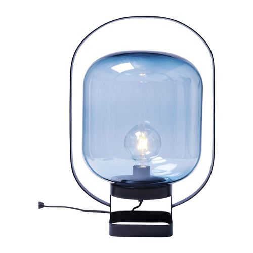 Lampe de table Jupiter bleue et noire Kare Design