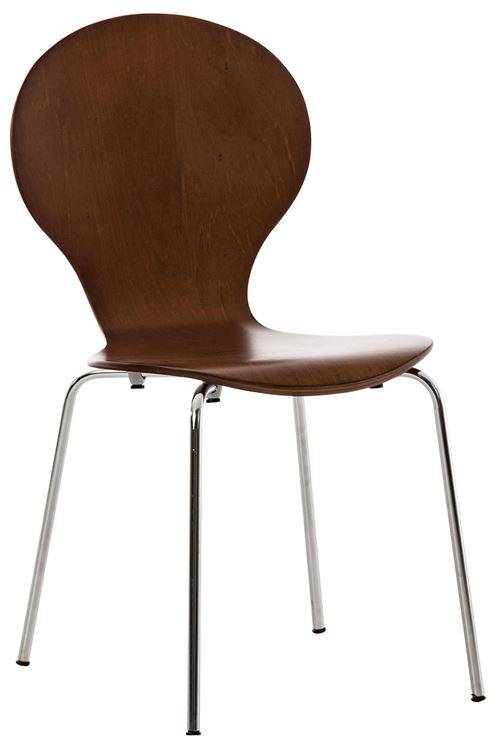 CLP Chaise de visiteur Diego en bois , Marron