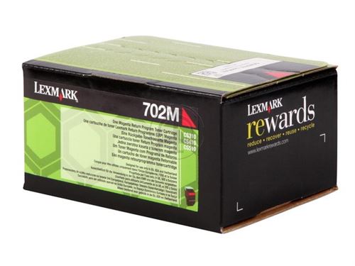 Lexmark 702M - magenta - originale - cartouche de toner - LCCP, LRP