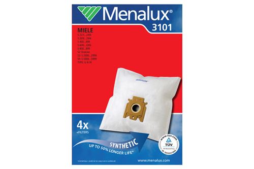 Menalux 3101 Duraflow 4 sacs d'aspirateur (Import Allemagne)