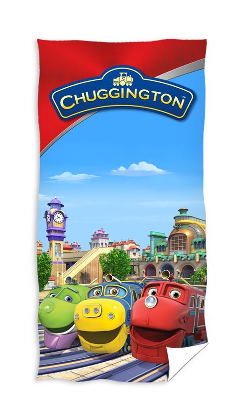 Chuggington serviette de bain 3 trains 140 x 70 cm