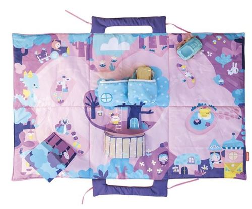 Miniland tapis de jeu Fairy 105 x 70 cm polyester rose/violet