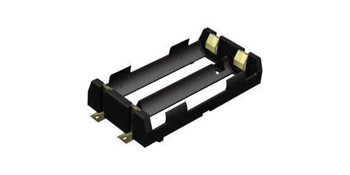 Support pile 2x 18650 Keystone 1048 montage en surface CMS (L x l x h) 86 x 40 x 19 mm
