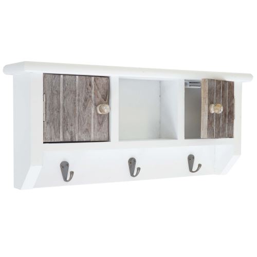 Générique Marron Armoire À Clés Hwc-A48, Boîte À Clés Avec Portes Et Crochets ~ Shabby - Image 1