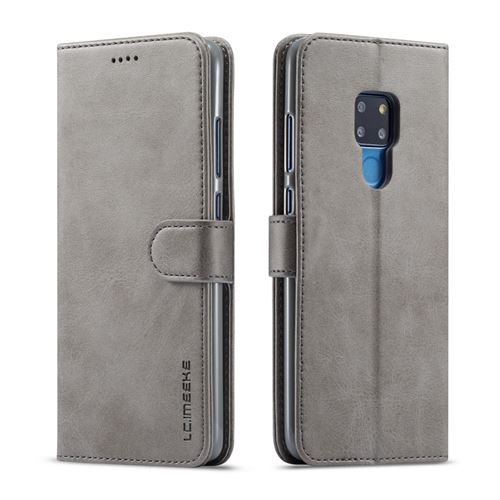 Etui en PU gris pour votre Huawei Mate 20