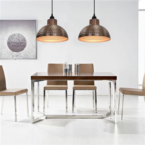 Vidaxl Brun Plafondlampen Halve Bolvorm Koperkleurig 2 St242556 - Image 1
