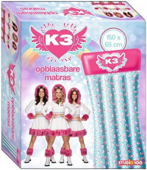 Studio 100 matelas gonflable K3 150 x 65 cm filles rose/turquoise