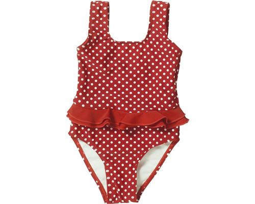 Playshoes maillot de bain résistant aux UV pointillé rouge