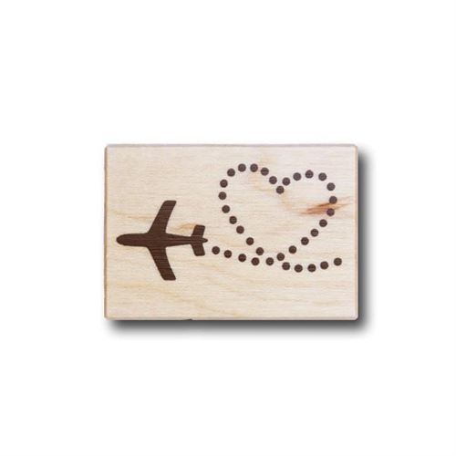 Tampon bois - Coeur avion - Artemio