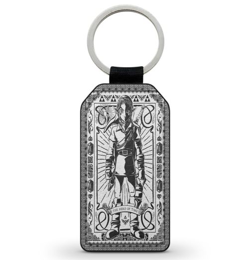 Porte-Cle Noir en Simili Cuir Leather Link The Legend of Zelda Ocarina of Time