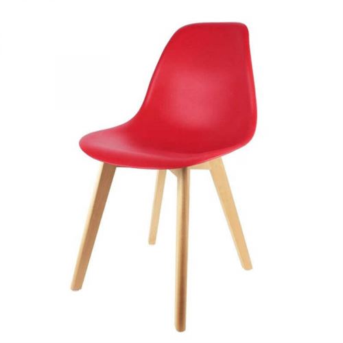 Chaise couleur pieds bois