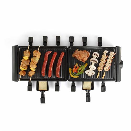 Livoo Appareil à raclette 12 personnes Noir