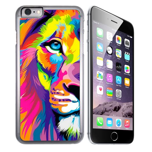 Coque pour iPhone 7 PLUS lion multicolore