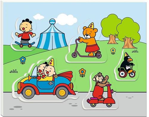 Studio 100 forme en bois puzzles véhicules Bumba 5 pièces