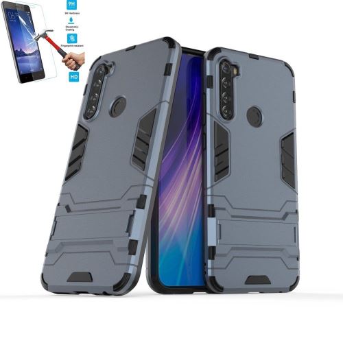 Coque Xiaomi Redmi Note 8T Anti Choc Gris Avec Film Verre Trempé Housse Etui Antichoc hfs-house®