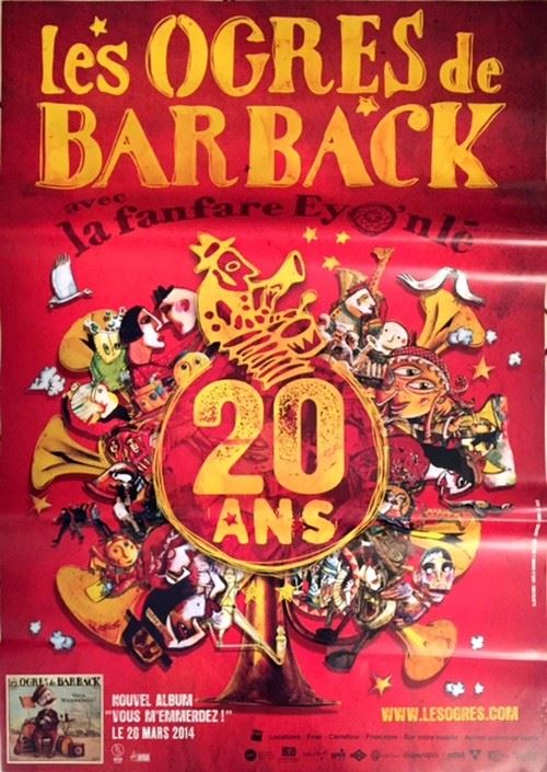 Les Ogres de Barback - 70x100 cm - AFFICHE / POSTER