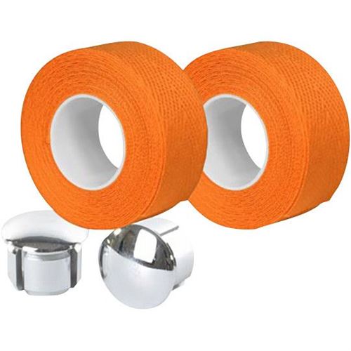 Guidoline velox coton superieur tressostar 90 orange avec embouts guidon (pr) blister