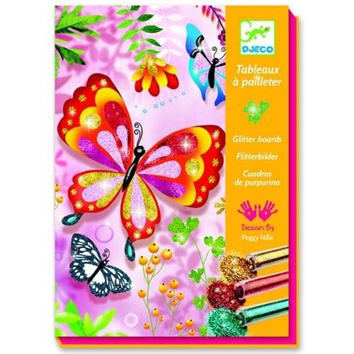 Kit De Loisirs Créatifs Djeco Tableaux À Pailleter Petites Bêtes