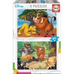Ravensburger - Puzzle 2 x 20 pièces, Jeux avec Timon et Pumba/Le Roi Lion