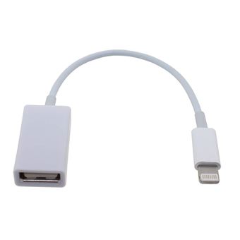 15% sur VSHOP® Lightning Câble OTG mâle 8 broches vers USB Adaptateur  femelle pour Apple iPhone 6/6s/5/5S/C/iPad - Adaptateur et convertisseur -  Achat & prix