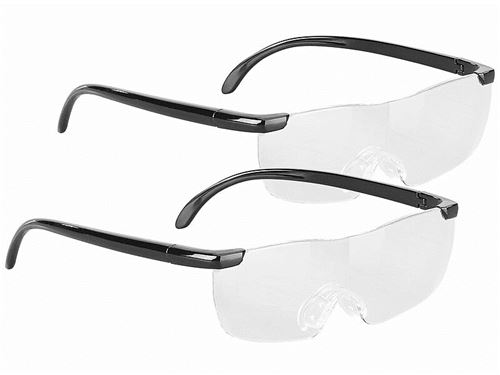 Pearl : 2 lunettes grossissantes x 1,6 sans monture avec sac de protection
