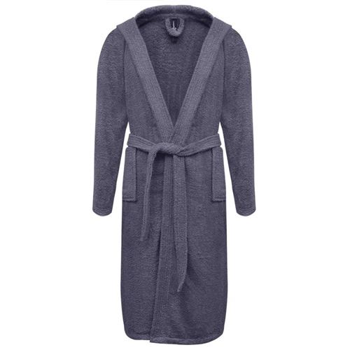 vidaXL 500 g/m² Peignoir unisexe 100% coton anthracite XXL Pyjama Vêtement de nuit