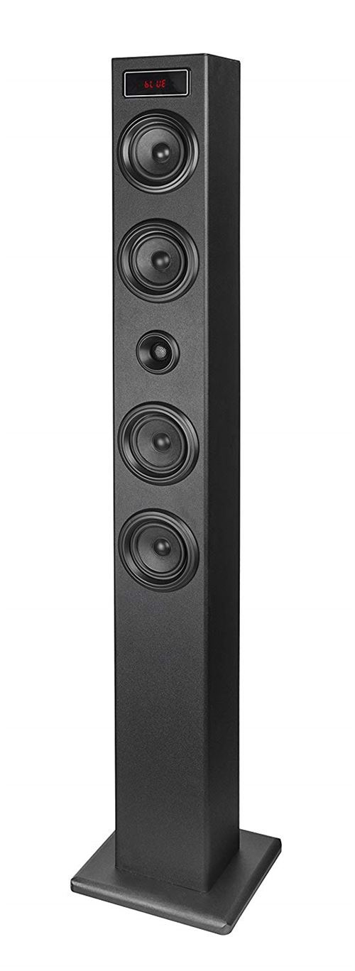 Elbe tw-403-bt – Tour de Son Bluetooth USB avec Display, Couleur Noir