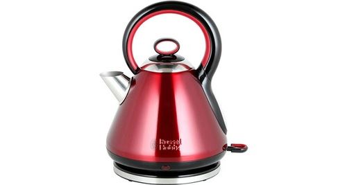 Russell hobbs legacy bouilloire, acier inoxydable, 1.7 liters, rouge