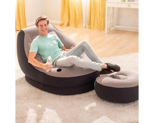 Intex Opblaasstoel met poef Ultra Lounge Relax 68564NP