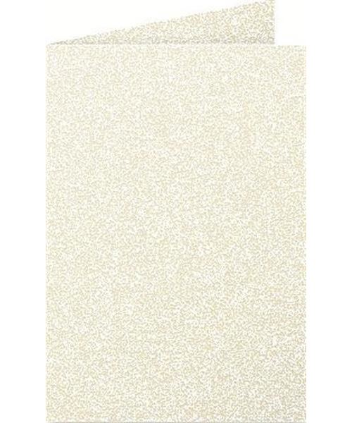 Carte 210g pli&eacute;e 110x155 ivoire iris&eacute; pqt 25