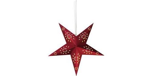 Décoration de fenêtre étoile Ampoule LED blanc chaud Polarlite 1244034 rouge