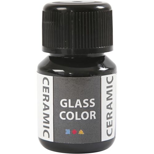 Creotime peinture céramique Verre Couleur Verre 35 ml noir
