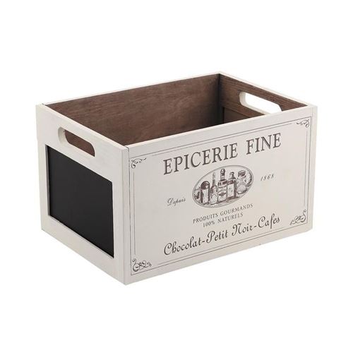 Meilleurs prix pour Aubry Gaspard - Caisse en bois épicerie fine avec ardoise