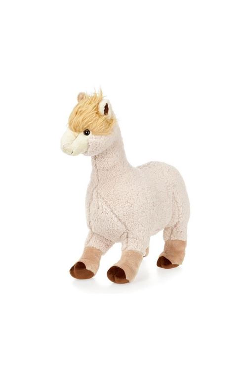 Peluche Lama - debout - 72 cm - beige
