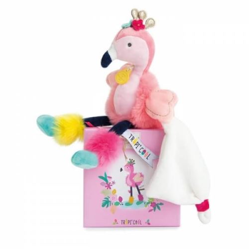 Doudou pantin flamant rose - doudou et compagnie